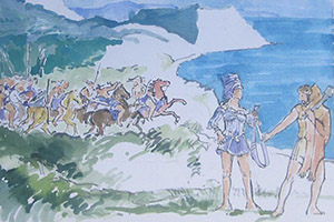 Tekening van Guus de Bakker