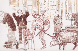 Tekening van Guus de Bakker