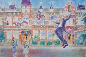 Tekening van Guus de Bakker