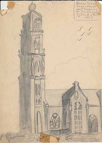 Tekening van Guus de Bakker